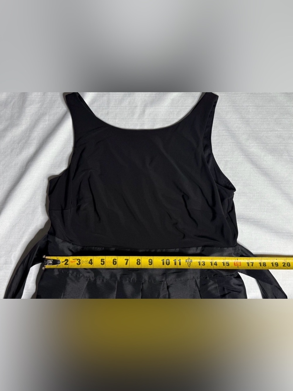 Women’s Black Label by Evan Picone Black Sleeveless Fit & Flare Dress Size 12 - Picture 6 of 9